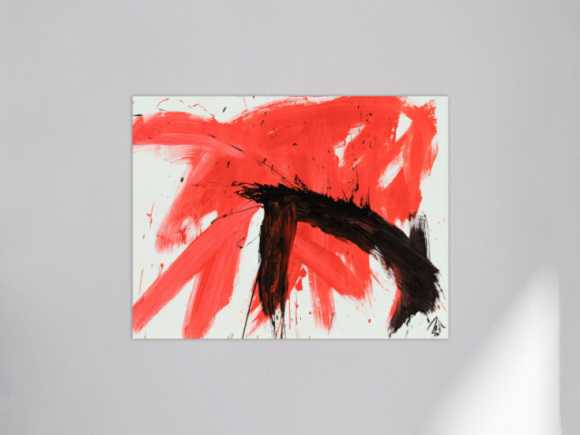 Kunstdruck auf Leinwand abstraktes Gemälde Nr. 745