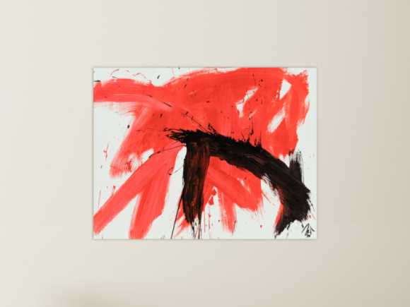 Kunstdruck auf Leinwand abstraktes Gemälde Nr. 745