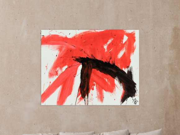 Kunstdruck Ausschnitt erstellen abstraktes Gemälde Nr. 745