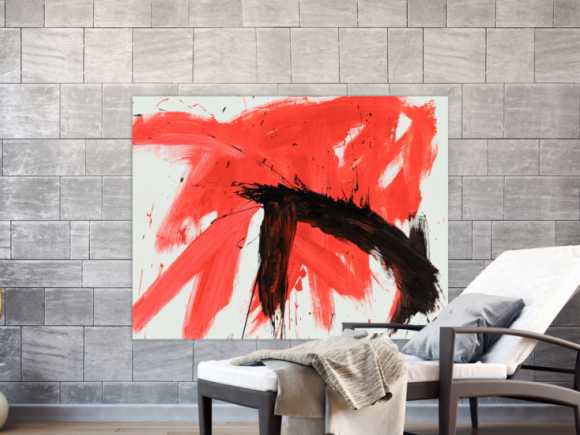 Kunstdruck Ausschnitt erstellen abstraktes Gemälde Nr. 745