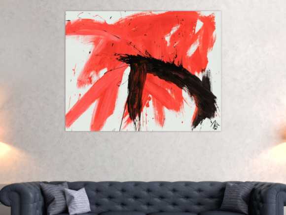 Kunstdruck Ausschnitt erstellen abstraktes Gemälde Nr. 745