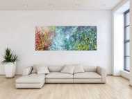 Buntes Acrylbild modern abstraktes Gemälde mit vielen Farben