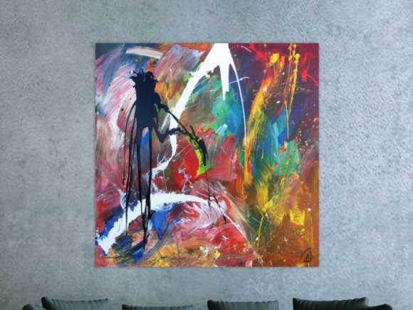 Kunstdruck Ausschnitt erstellen abstraktes Gemälde Nr. 749