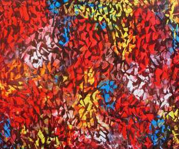 Abstraktes Acrylbild modern bunt zeitgenössisch mit starker Struktur