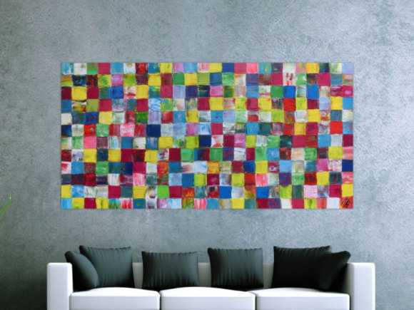 Kunstdruck Ausschnitt erstellen abstraktes Gemälde Nr. 764