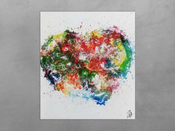 Kunstdruck Ausschnitt erstellen abstraktes Gemälde Nr. 768