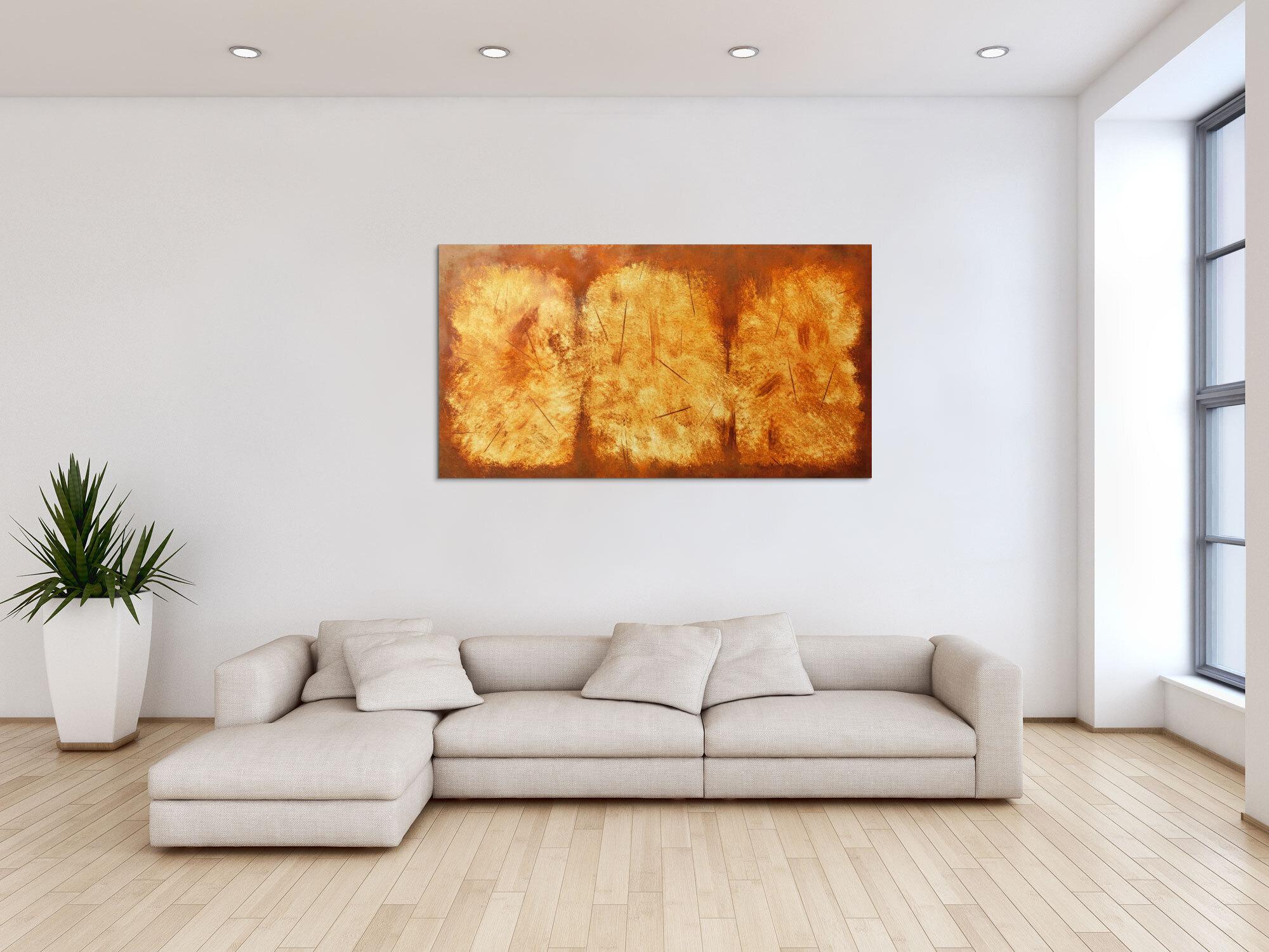 Modernes Gemälde aus echtem Rost