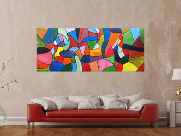 Buntes Acrylgemälde