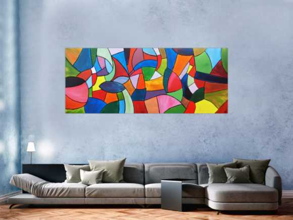 Buntes Acrylgemälde