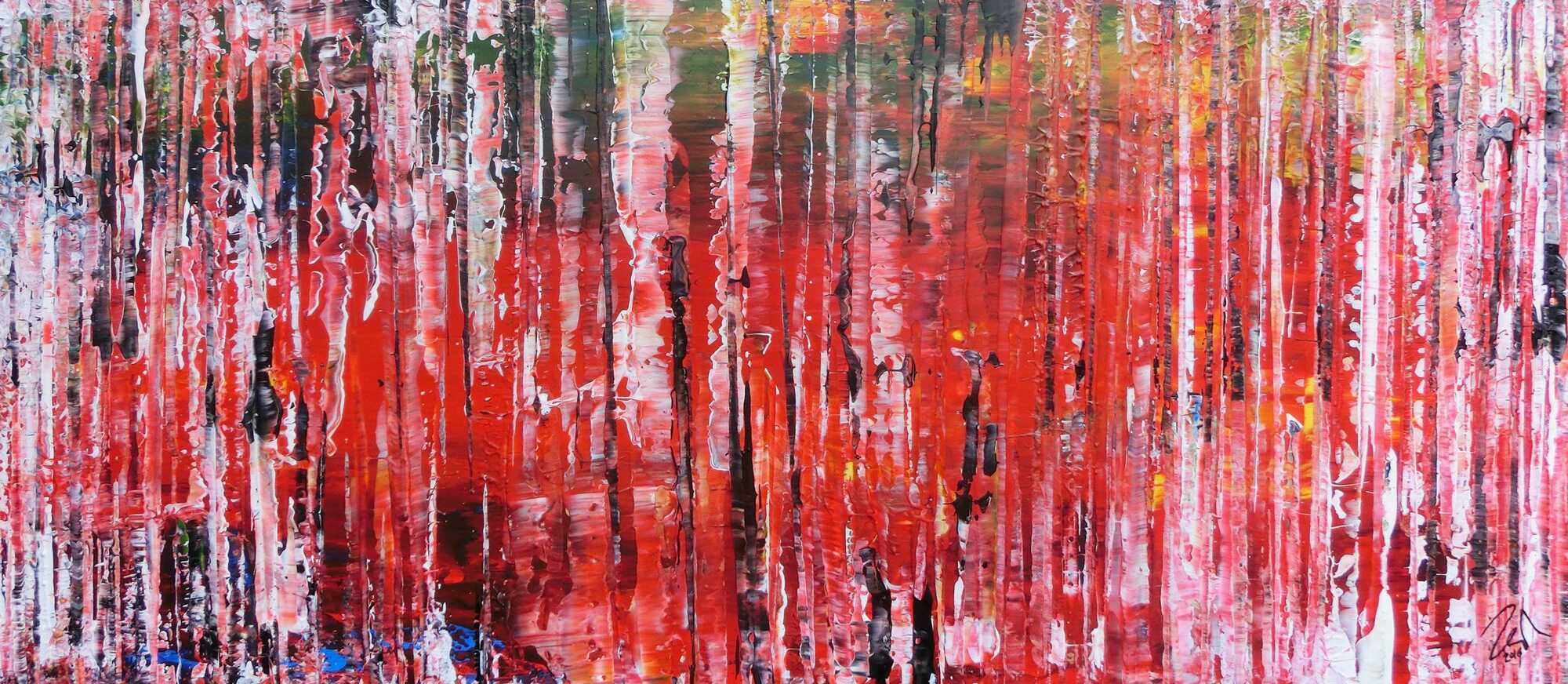 Modernes Acrylbild abstraktes Gemälde mit spachteltechnik