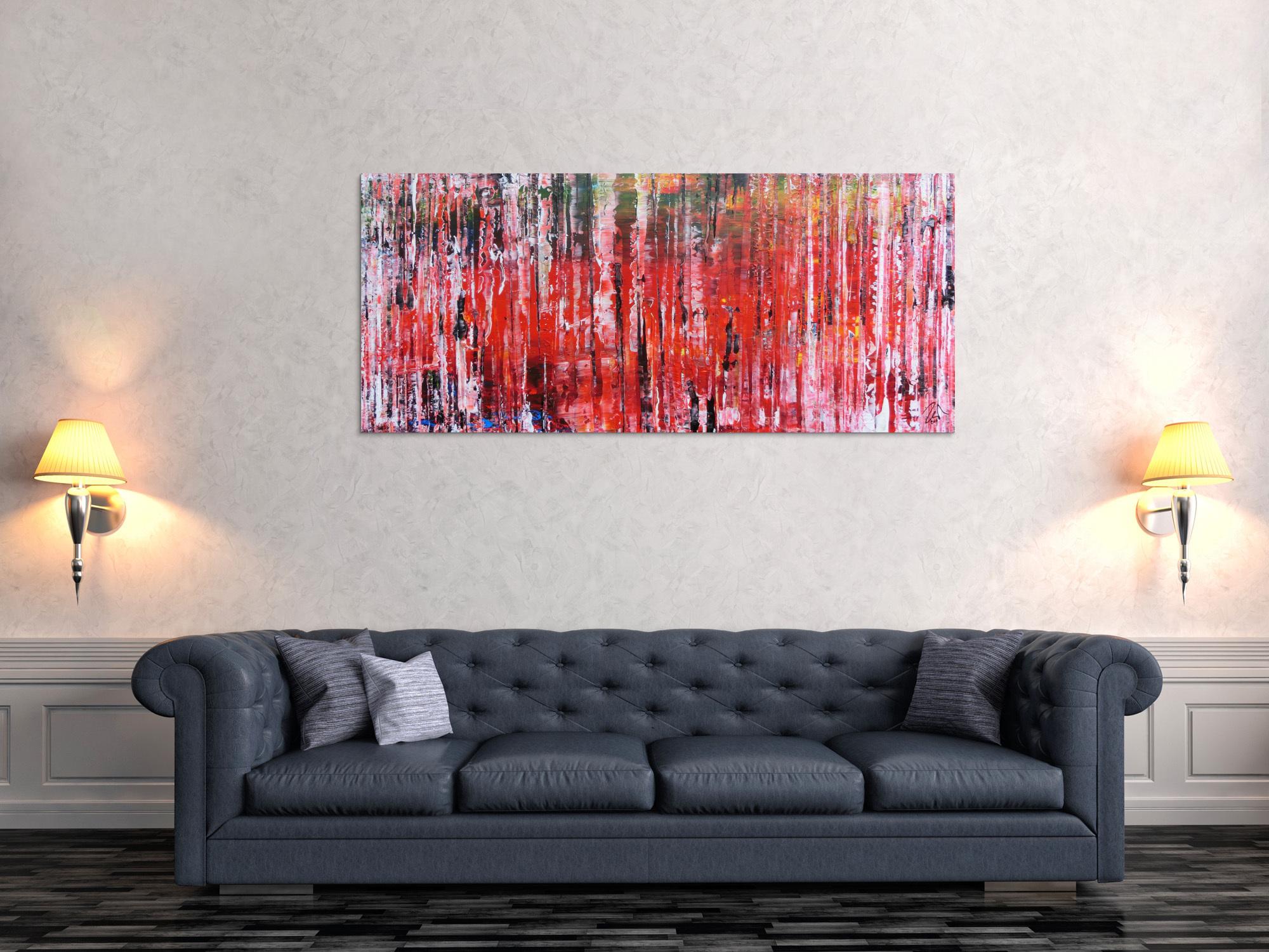 Modernes Acrylbild abstraktes Gemälde mit spachteltechnik