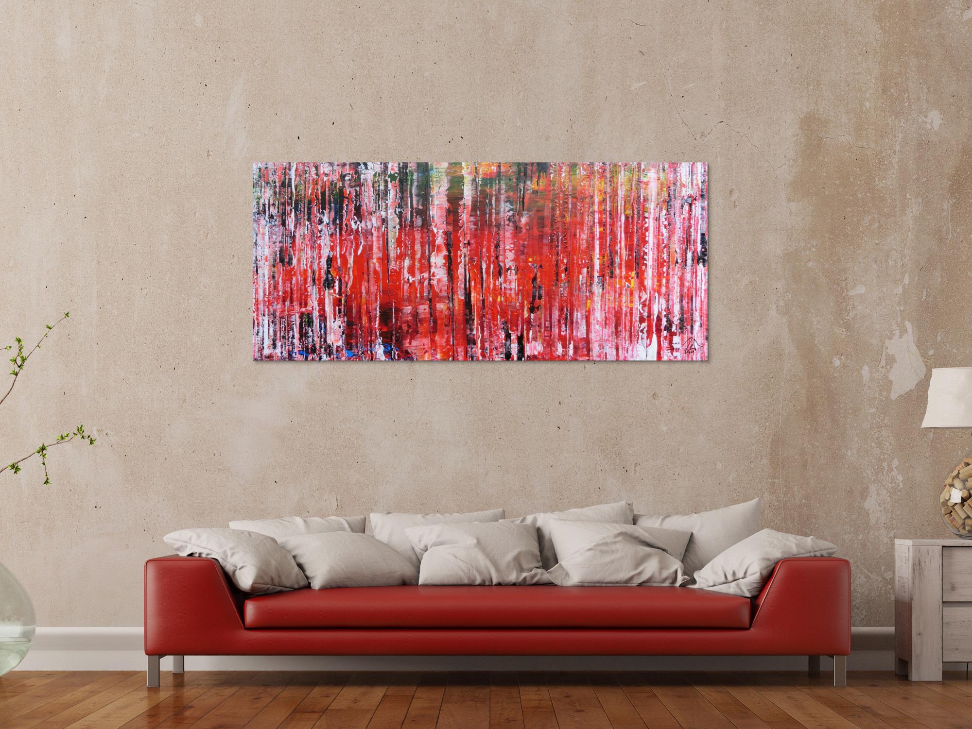 Modernes Acrylbild abstraktes Gemälde mit spachteltechnik