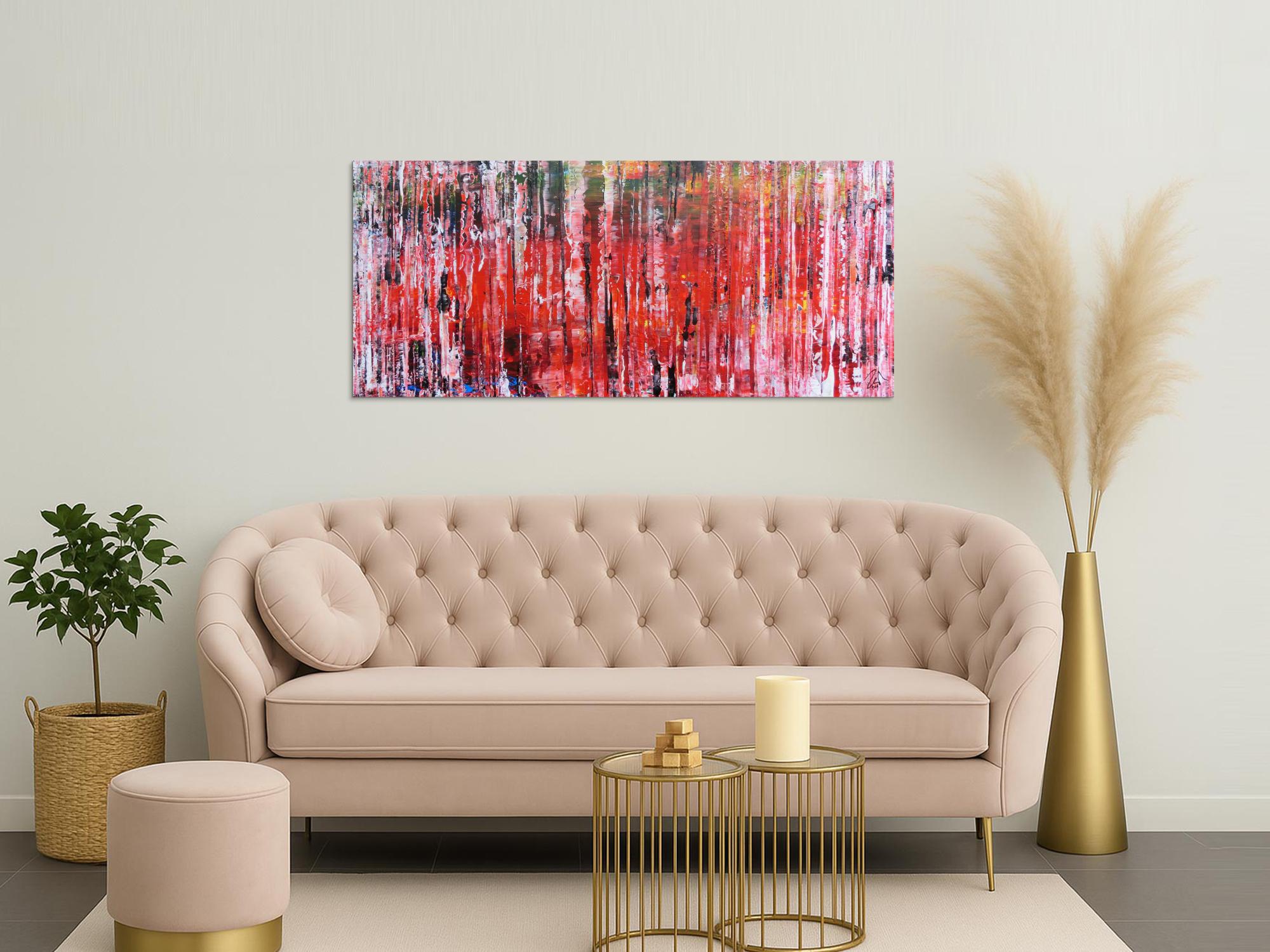 Modernes Acrylbild abstraktes Gemälde mit spachteltechnik