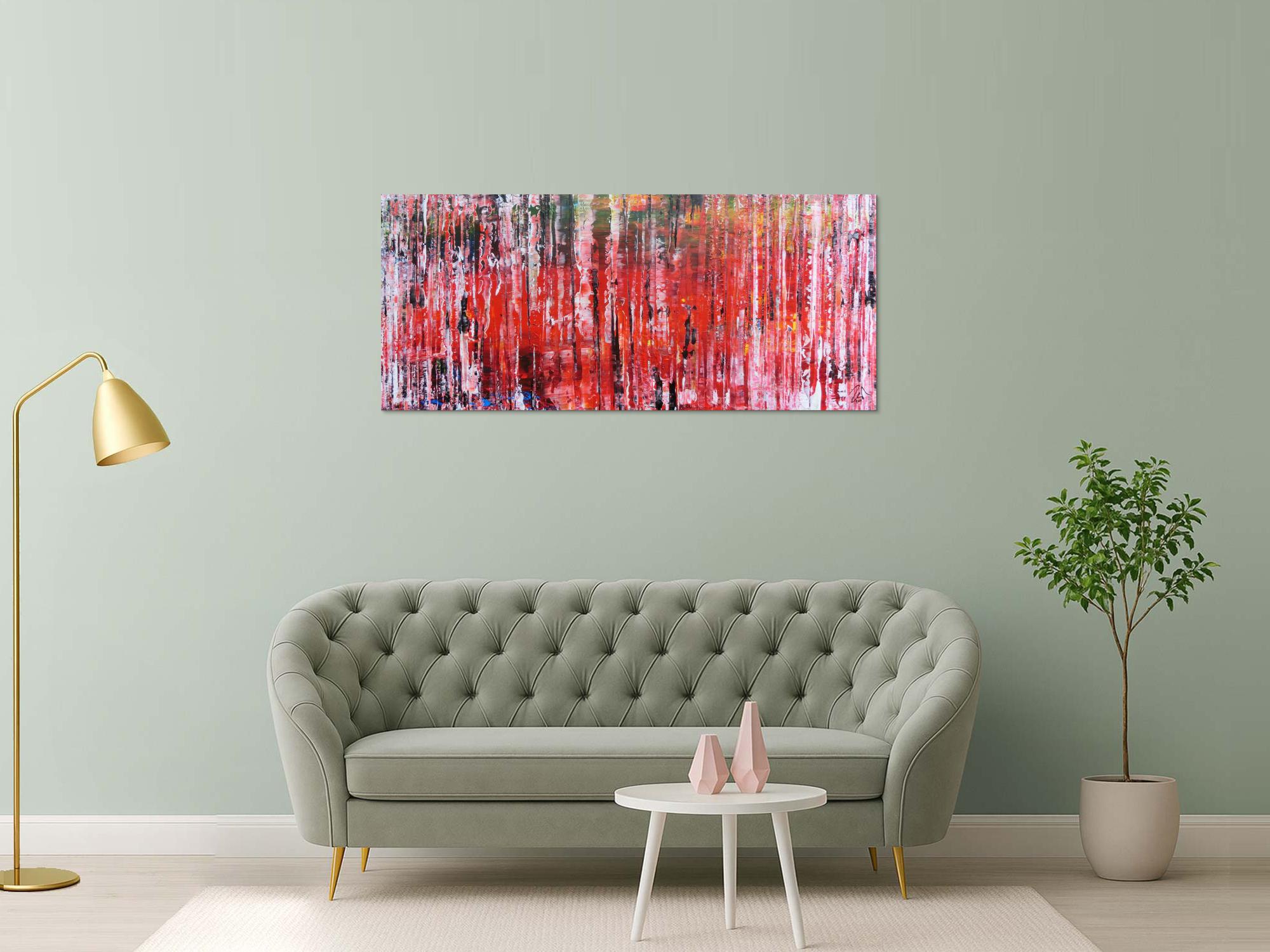 Modernes Acrylbild abstraktes Gemälde mit spachteltechnik