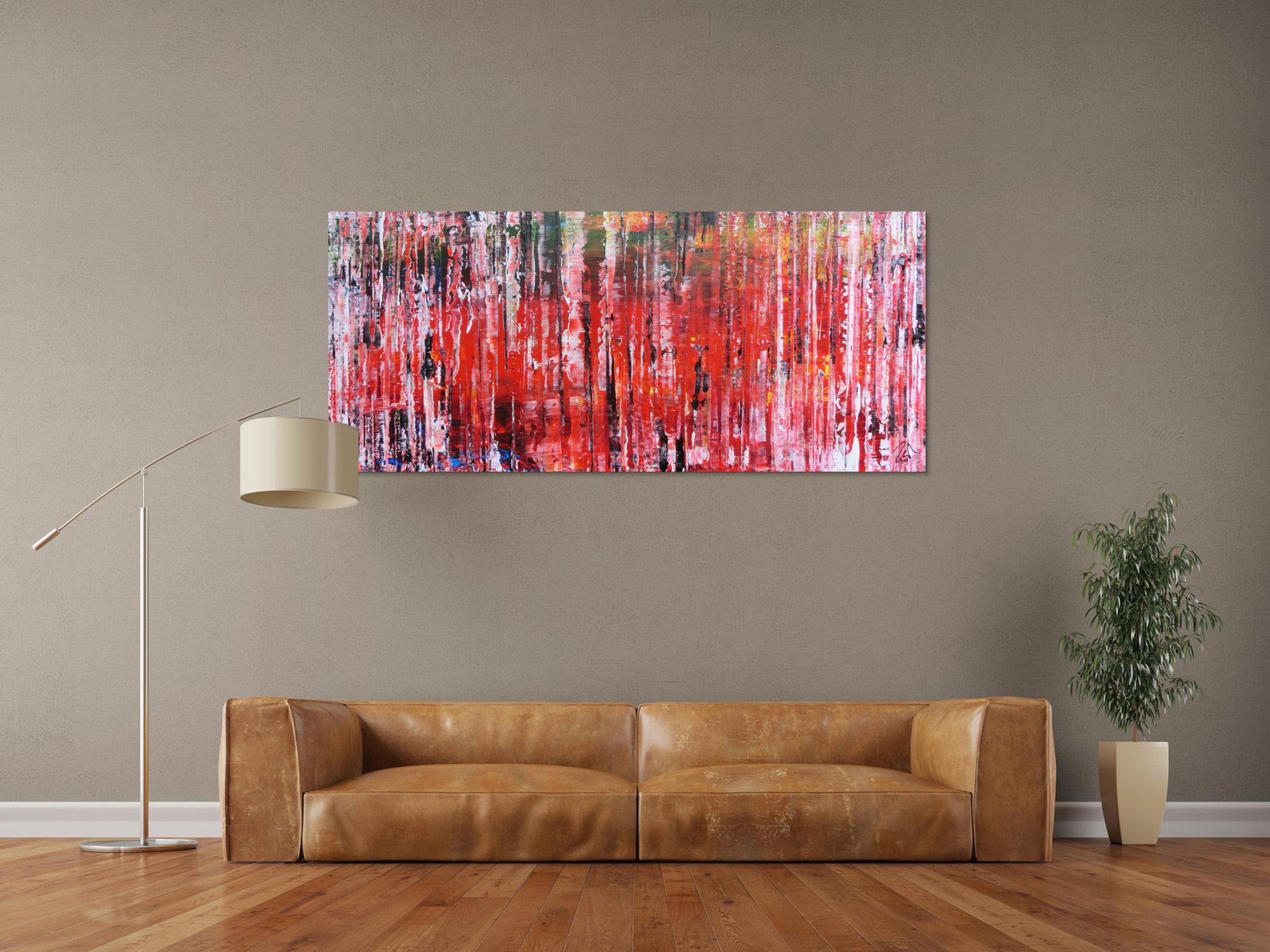 Modernes Acrylbild abstraktes Gemälde mit spachteltechnik