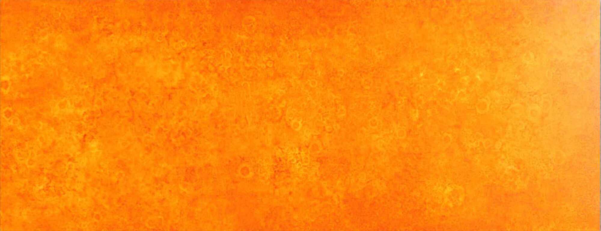 Oranges Acrylbild mit abstraktem Muster