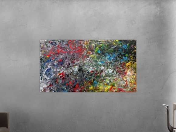Kunstdruck Ausschnitt erstellen abstraktes Gemälde Nr. 794