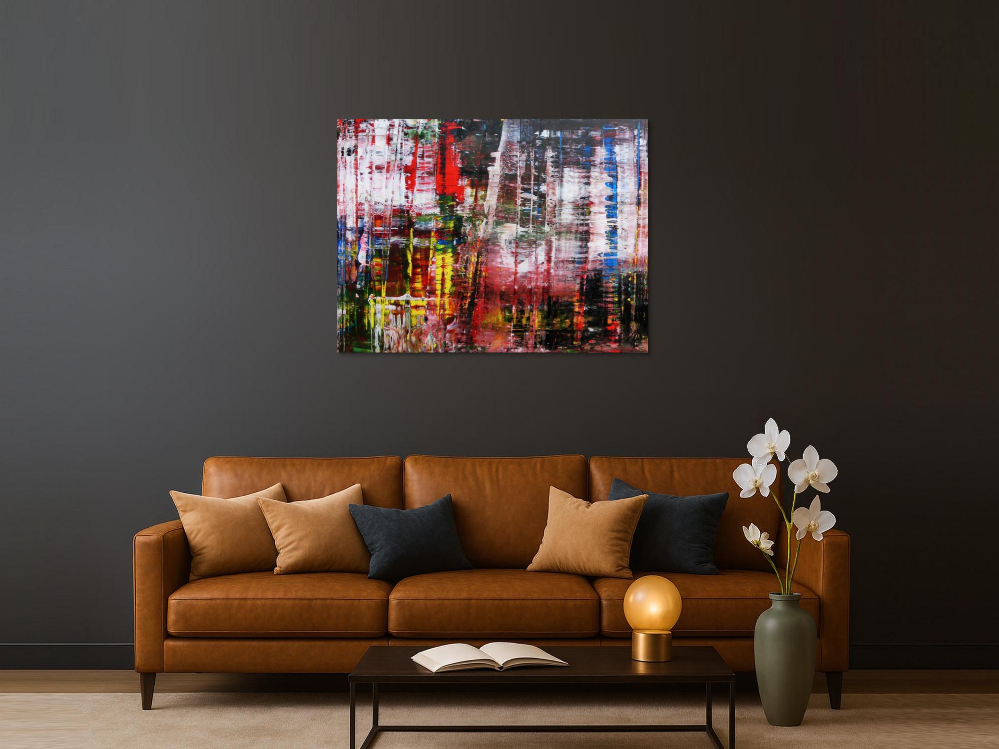 Abstraktes Acrylbild Spachteltechnik modern zeitgenössisch 