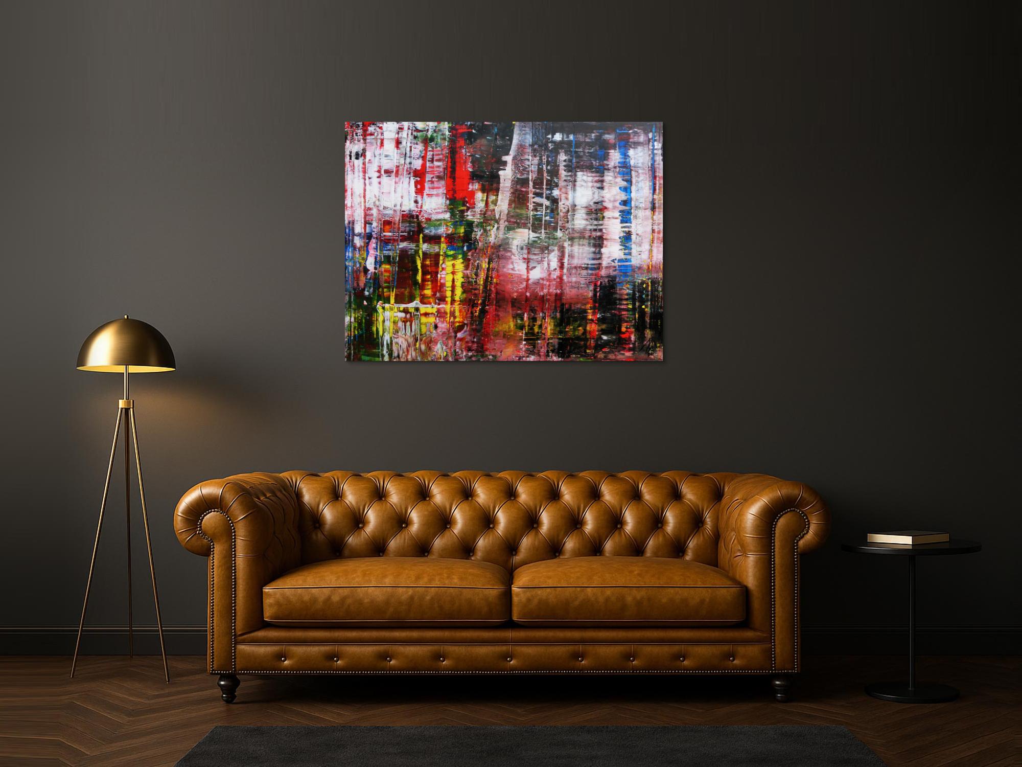 Abstraktes Acrylbild Spachteltechnik modern zeitgenössisch 