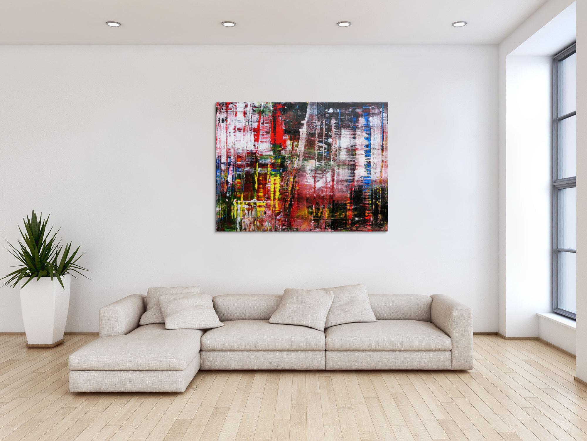 Abstraktes Acrylbild Spachteltechnik modern zeitgenössisch 