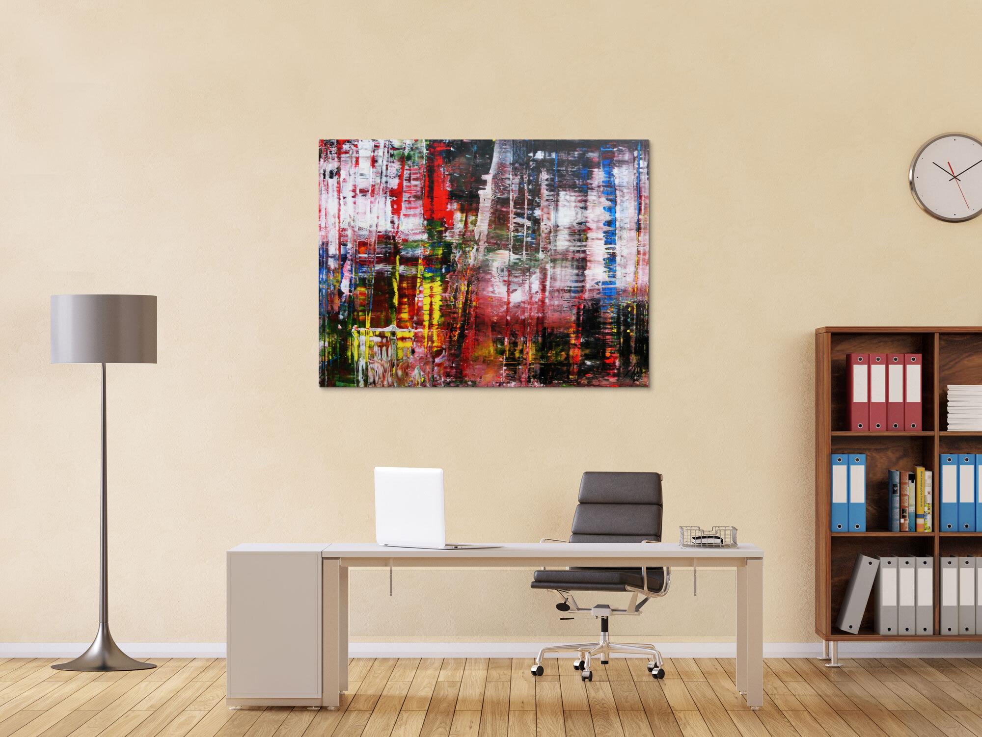 Abstraktes Acrylbild Spachteltechnik modern zeitgenössisch 