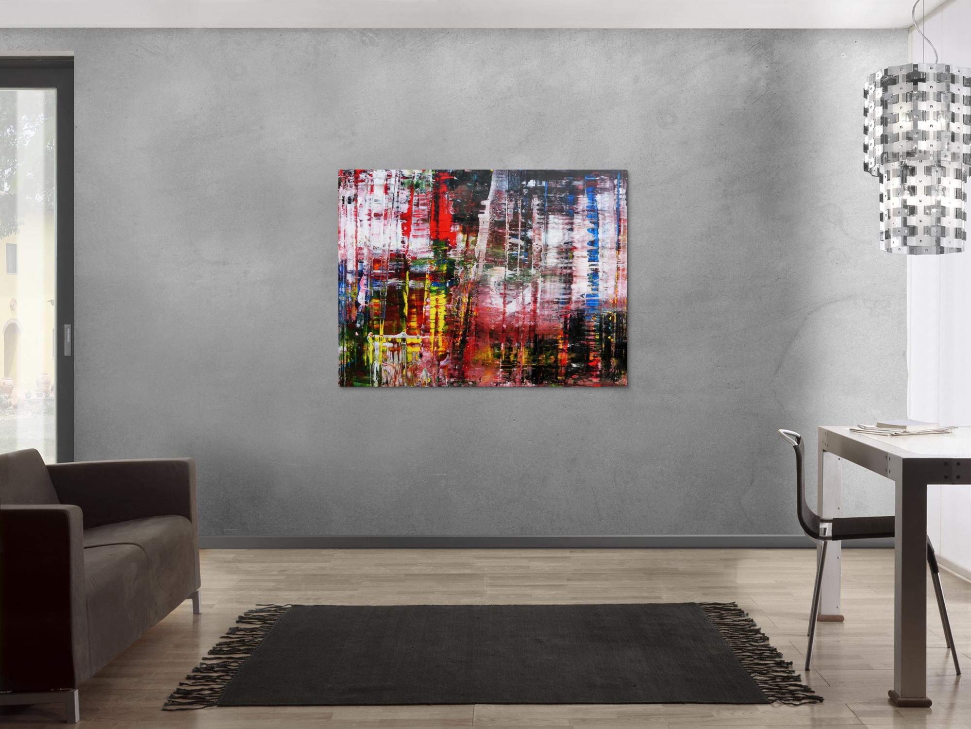 Abstraktes Acrylbild Spachteltechnik modern zeitgenössisch 