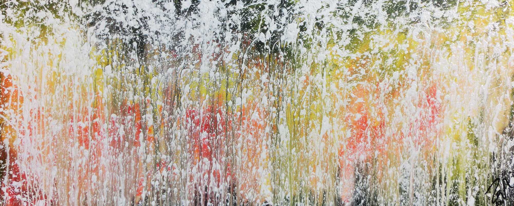 Abstraktes Acrylbild modern zeitgenössisch schlicht