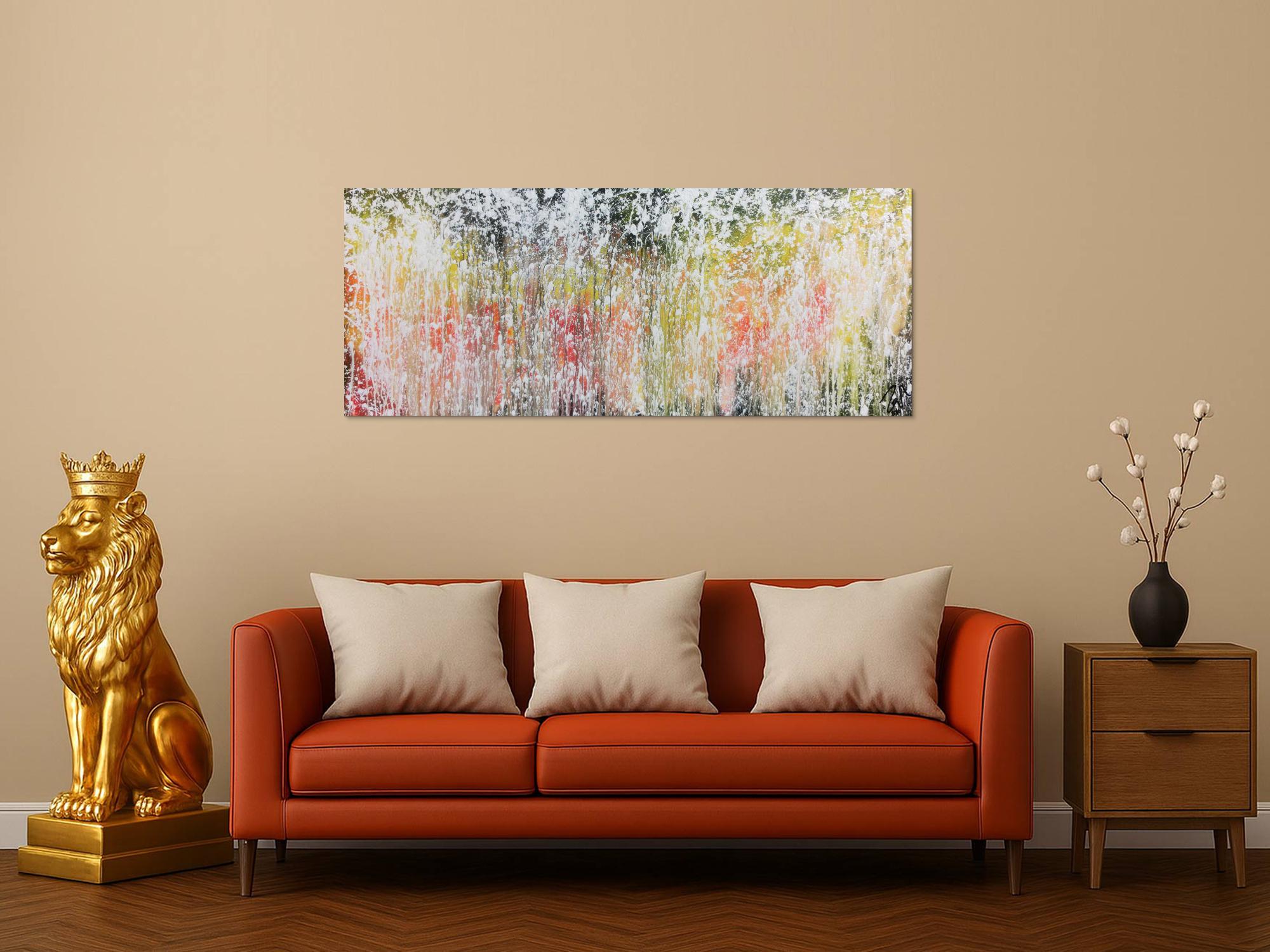 Abstraktes Acrylbild modern zeitgenössisch schlicht