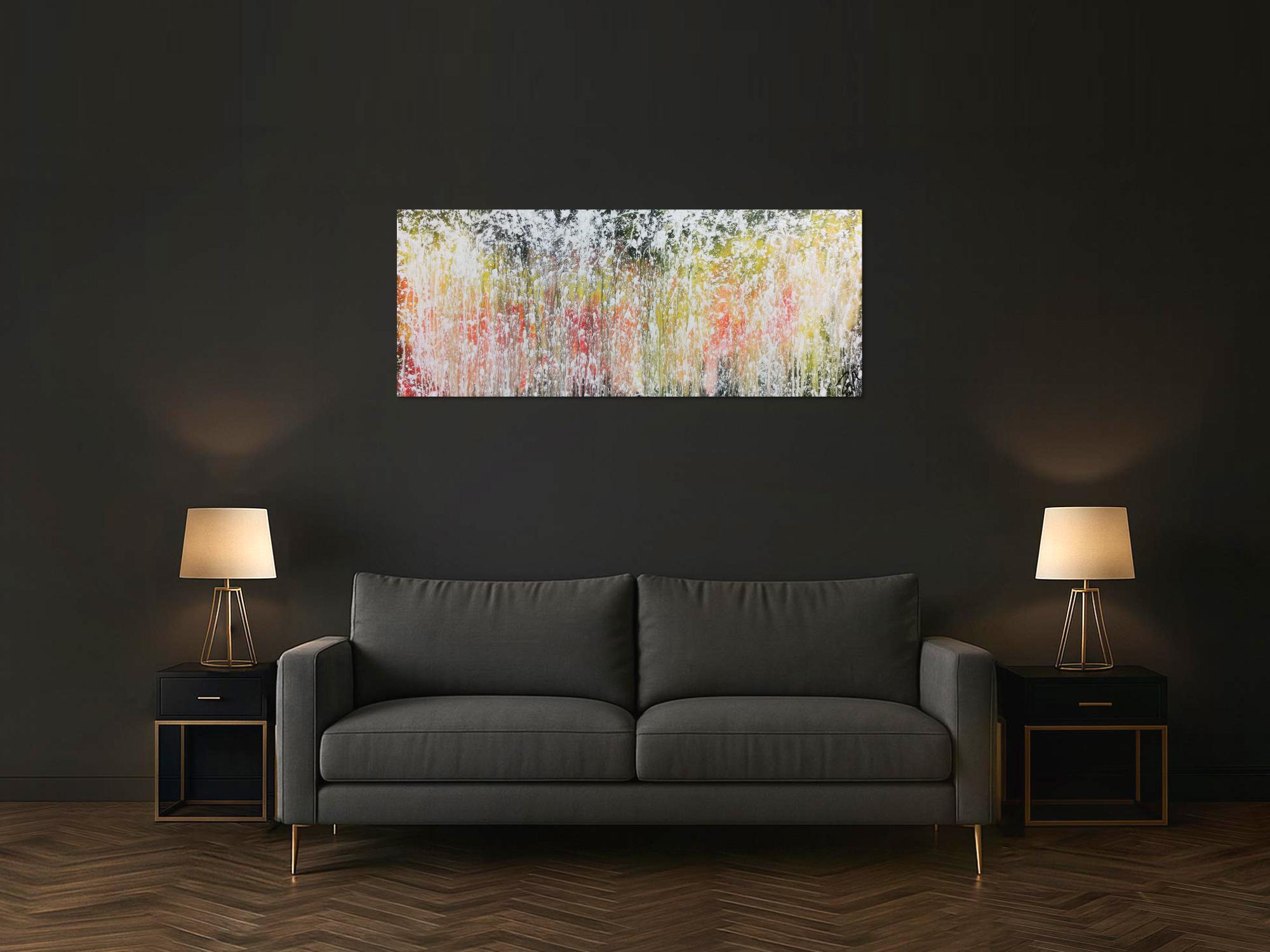 Abstraktes Acrylbild modern zeitgenössisch schlicht