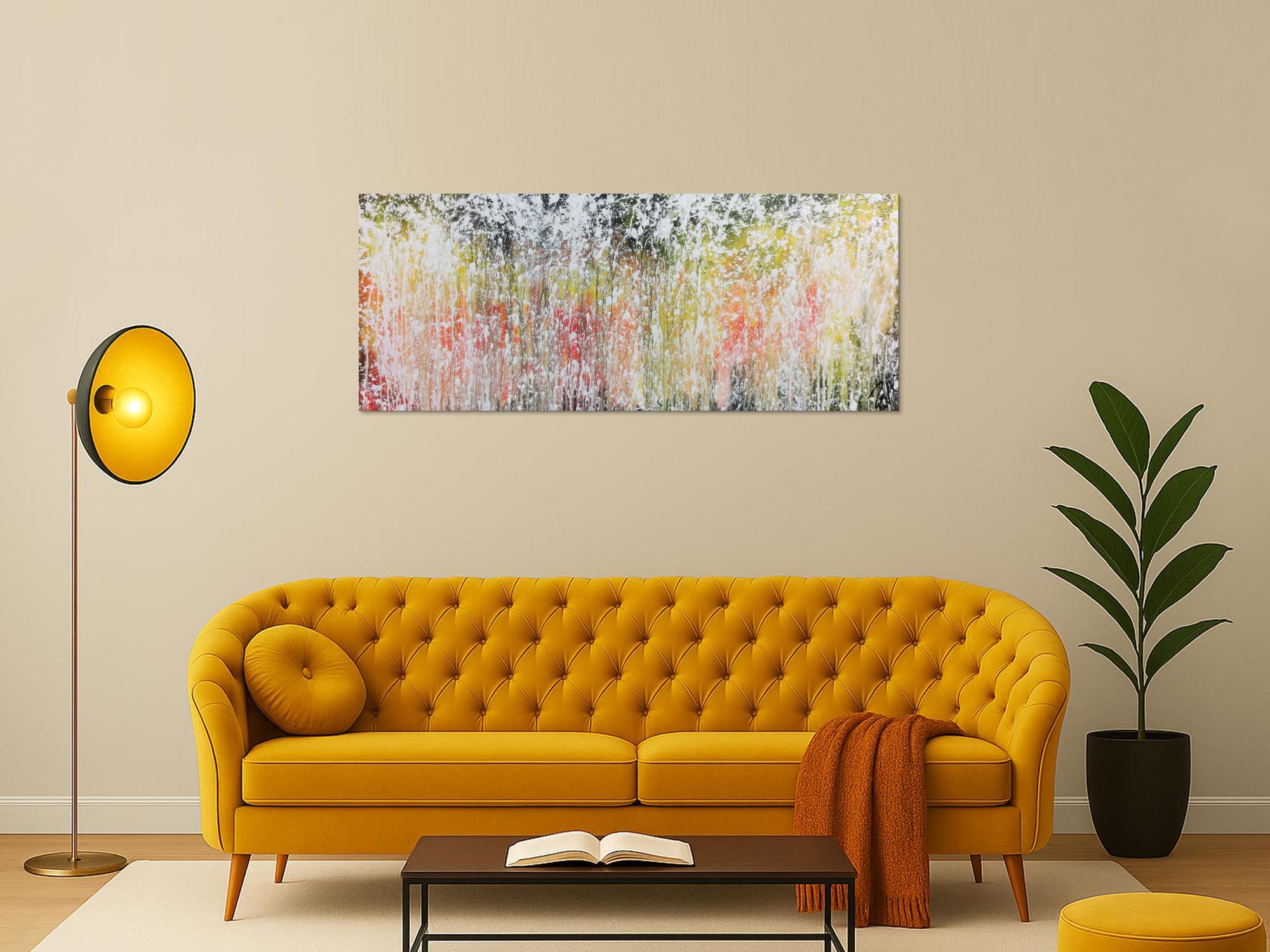 Abstraktes Acrylbild modern zeitgenössisch schlicht