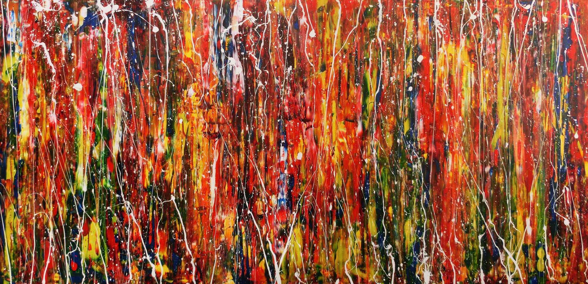 Buntes Acrylbild