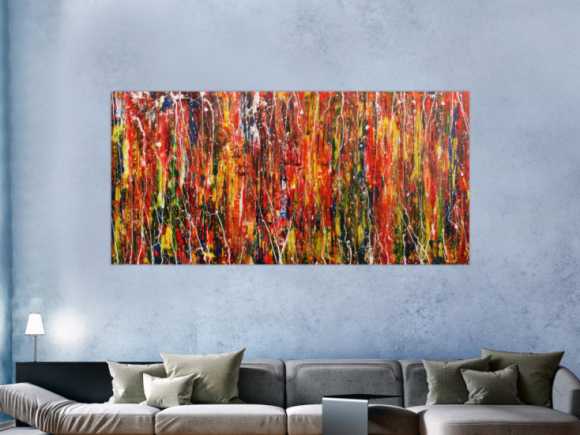 Kunstdruck Ausschnitt erstellen abstraktes Gemälde Nr. 80
