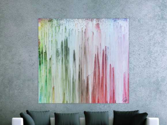Kunstdruck Ausschnitt erstellen abstraktes Gemälde Nr. 819