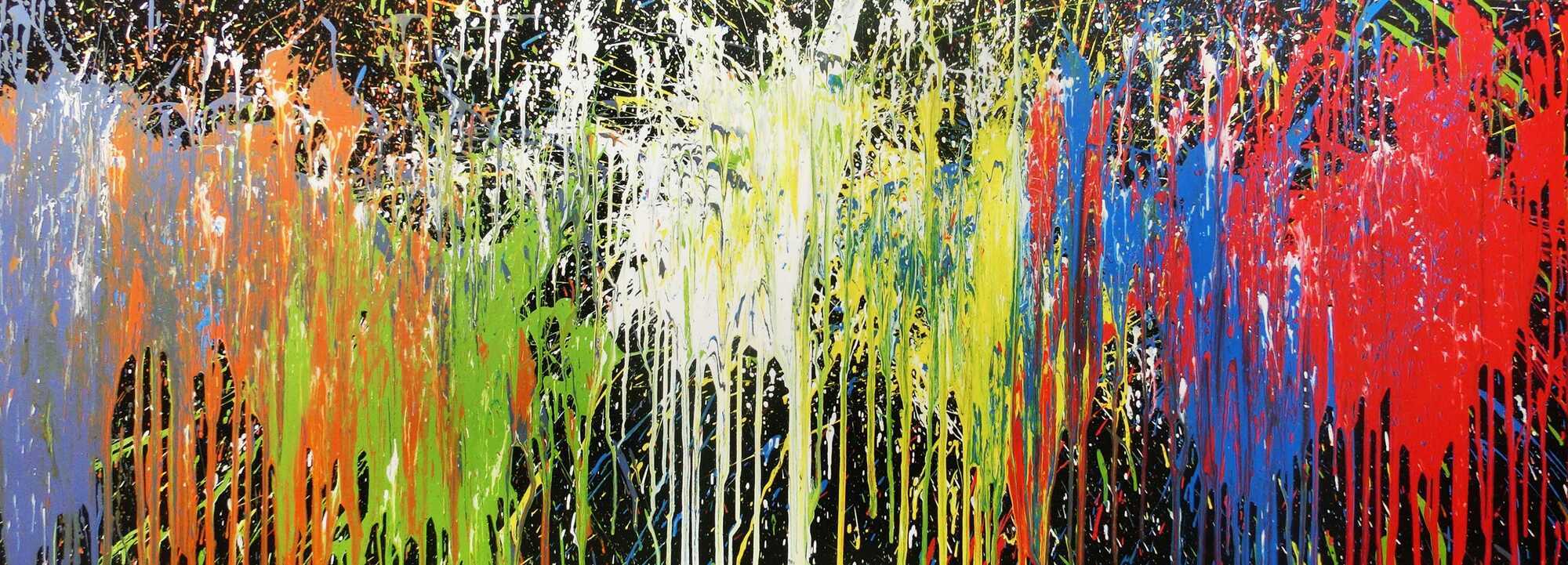 Acrylbild bunt