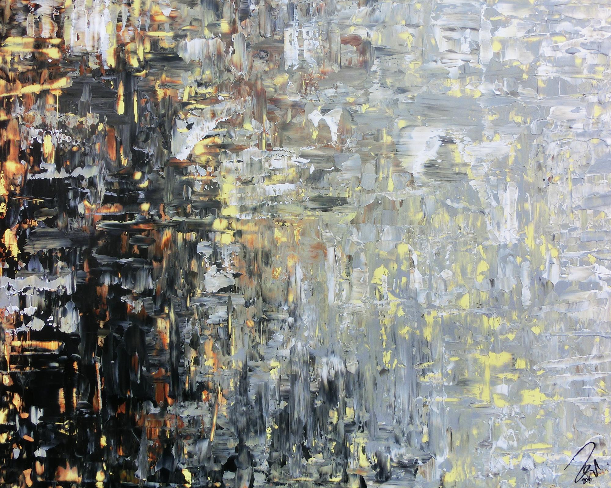 Modernes gemälde abstrakt mediterrane Farben