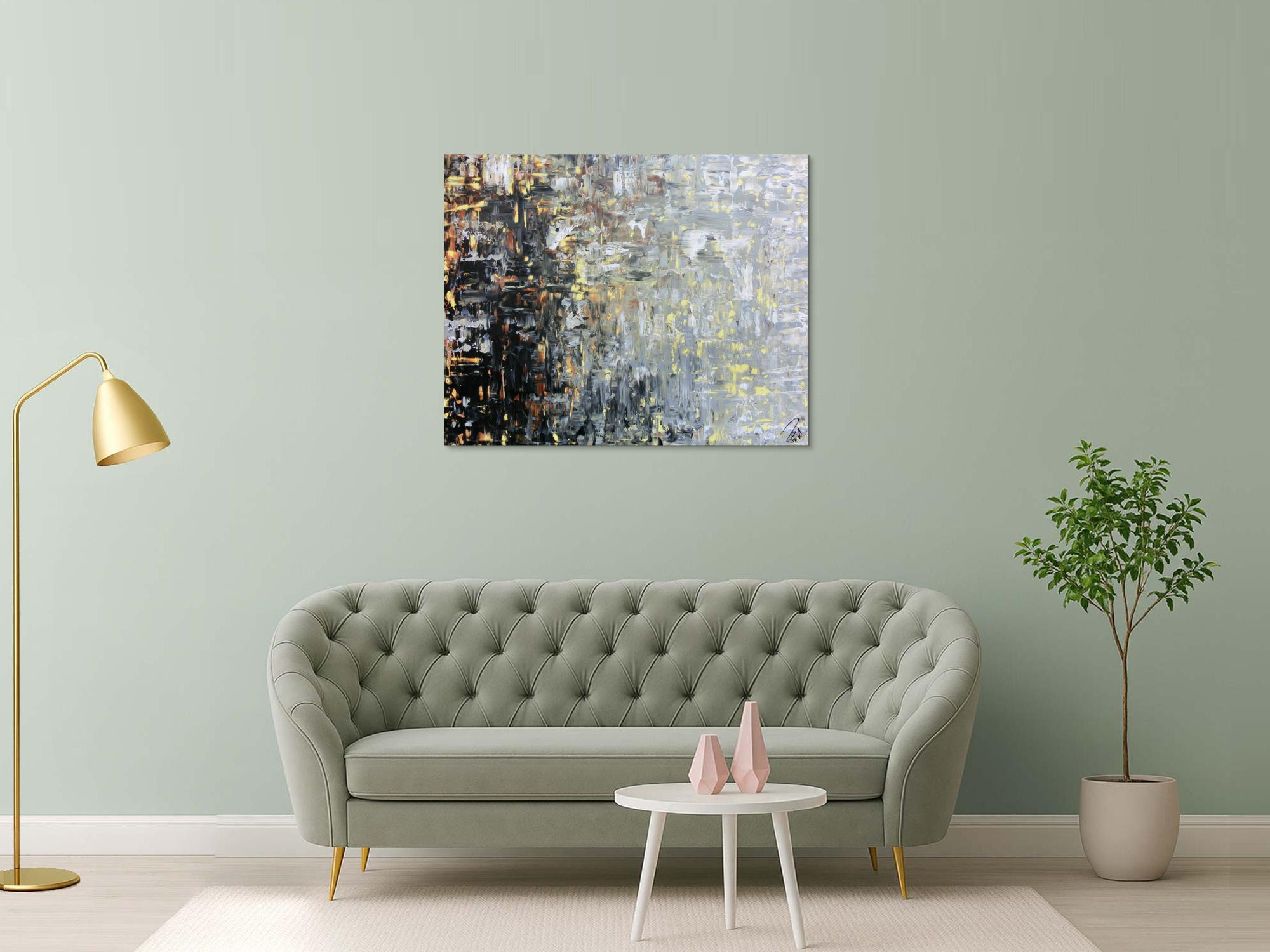 Modernes gemälde abstrakt mediterrane Farben