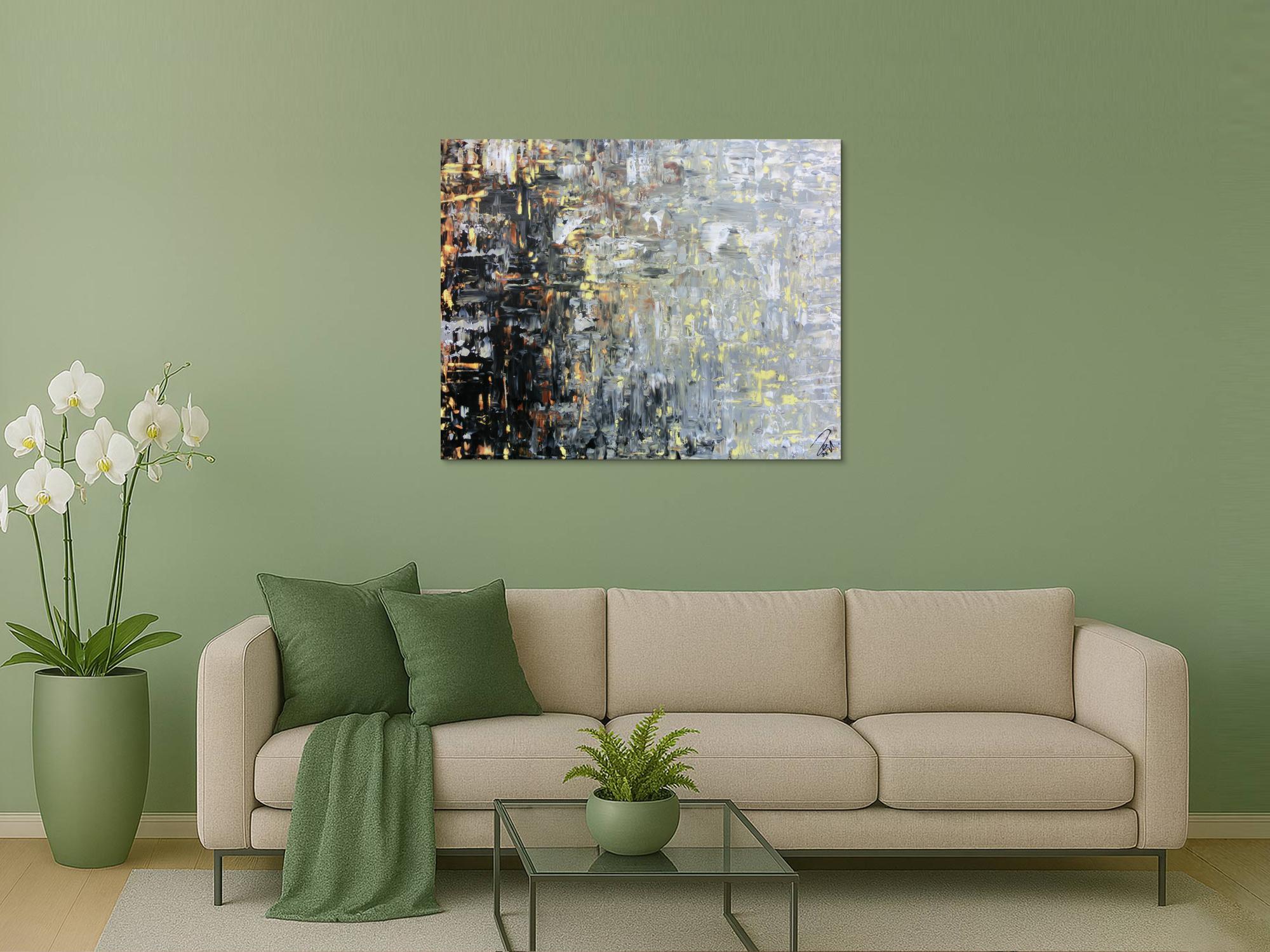 Modernes gemälde abstrakt mediterrane Farben