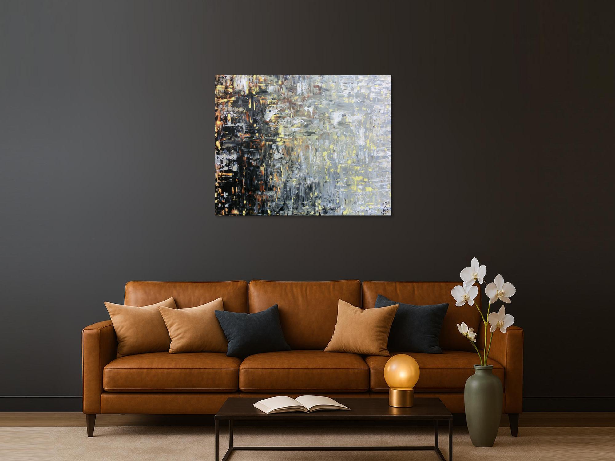 Modernes gemälde abstrakt mediterrane Farben