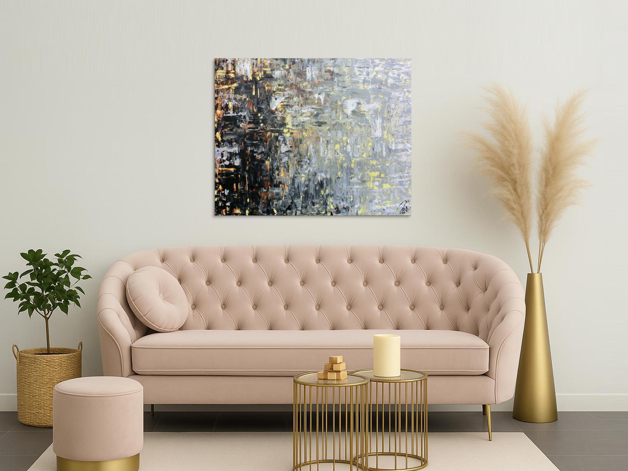 Modernes gemälde abstrakt mediterrane Farben