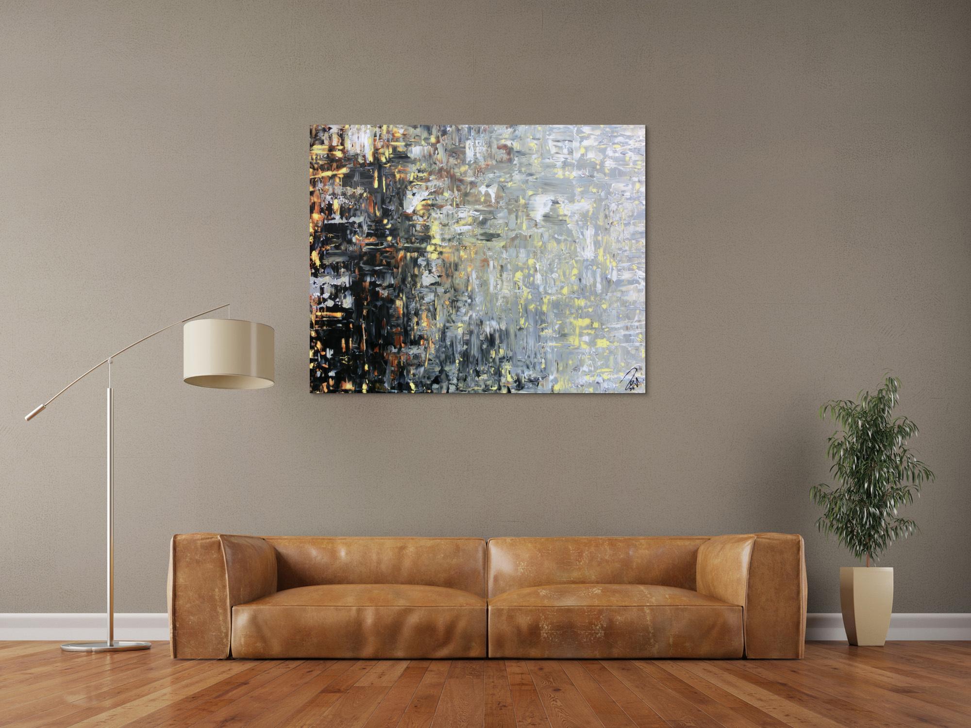 Modernes gemälde abstrakt mediterrane Farben