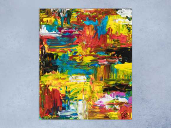 Kunstdruck auf Leinwand abstraktes Gemälde Nr. 838