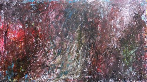 Abstraktes Gemälde dunkel modern zeitgenössisch schlicht meisterwerk