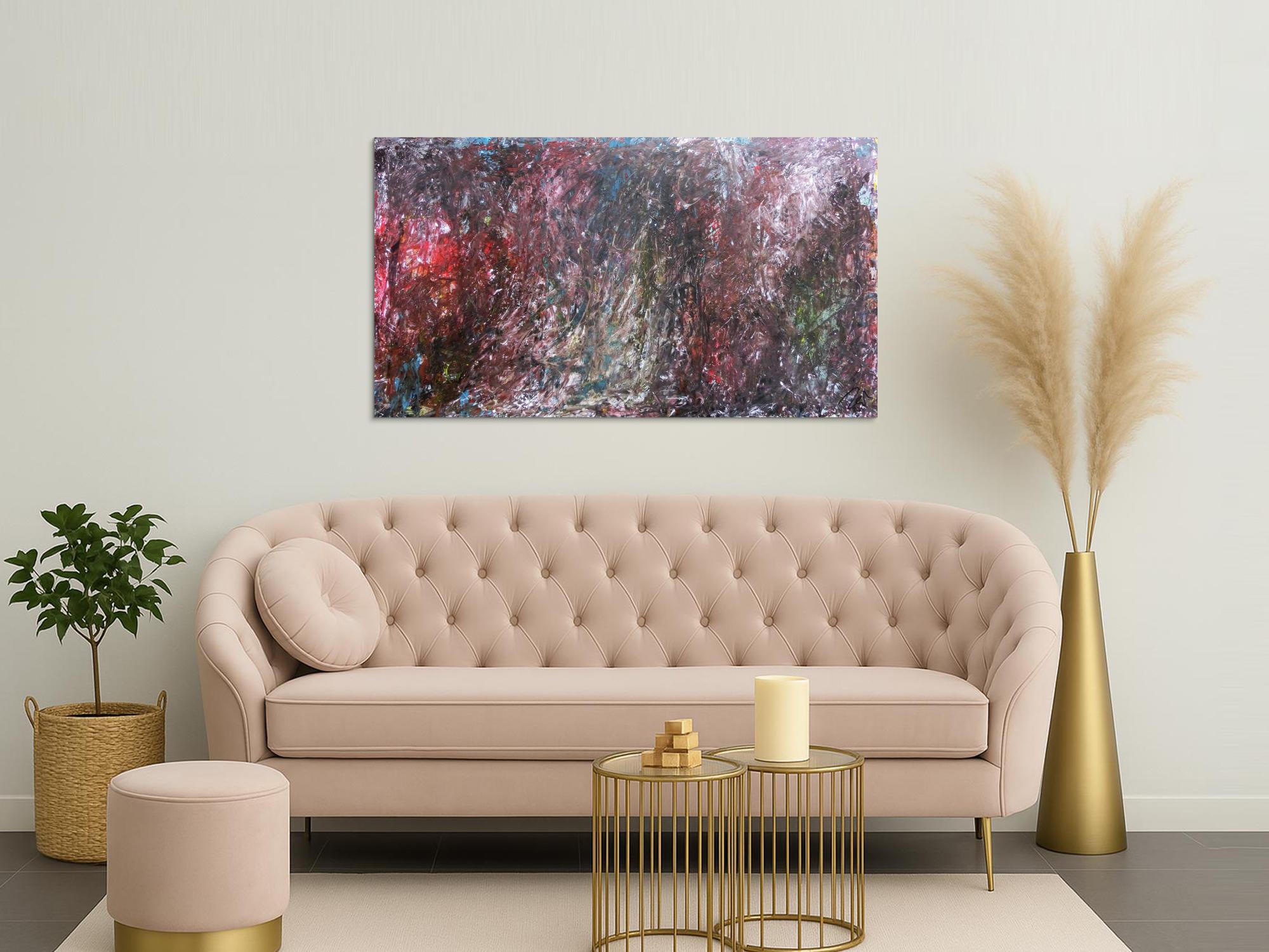 Abstraktes Gemälde dunkel modern zeitgenössisch schlicht meisterwerk