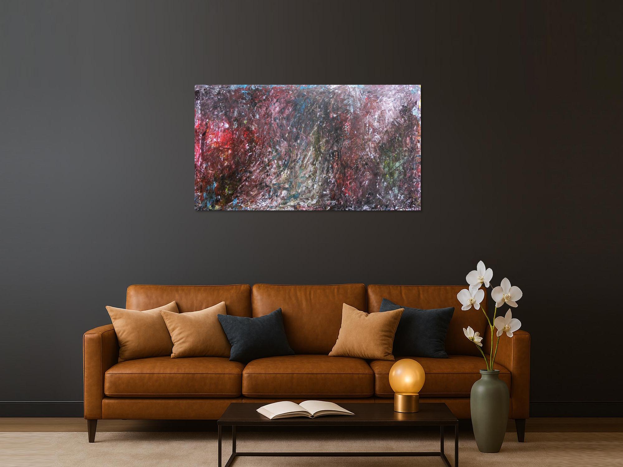 Abstraktes Gemälde dunkel modern zeitgenössisch schlicht meisterwerk