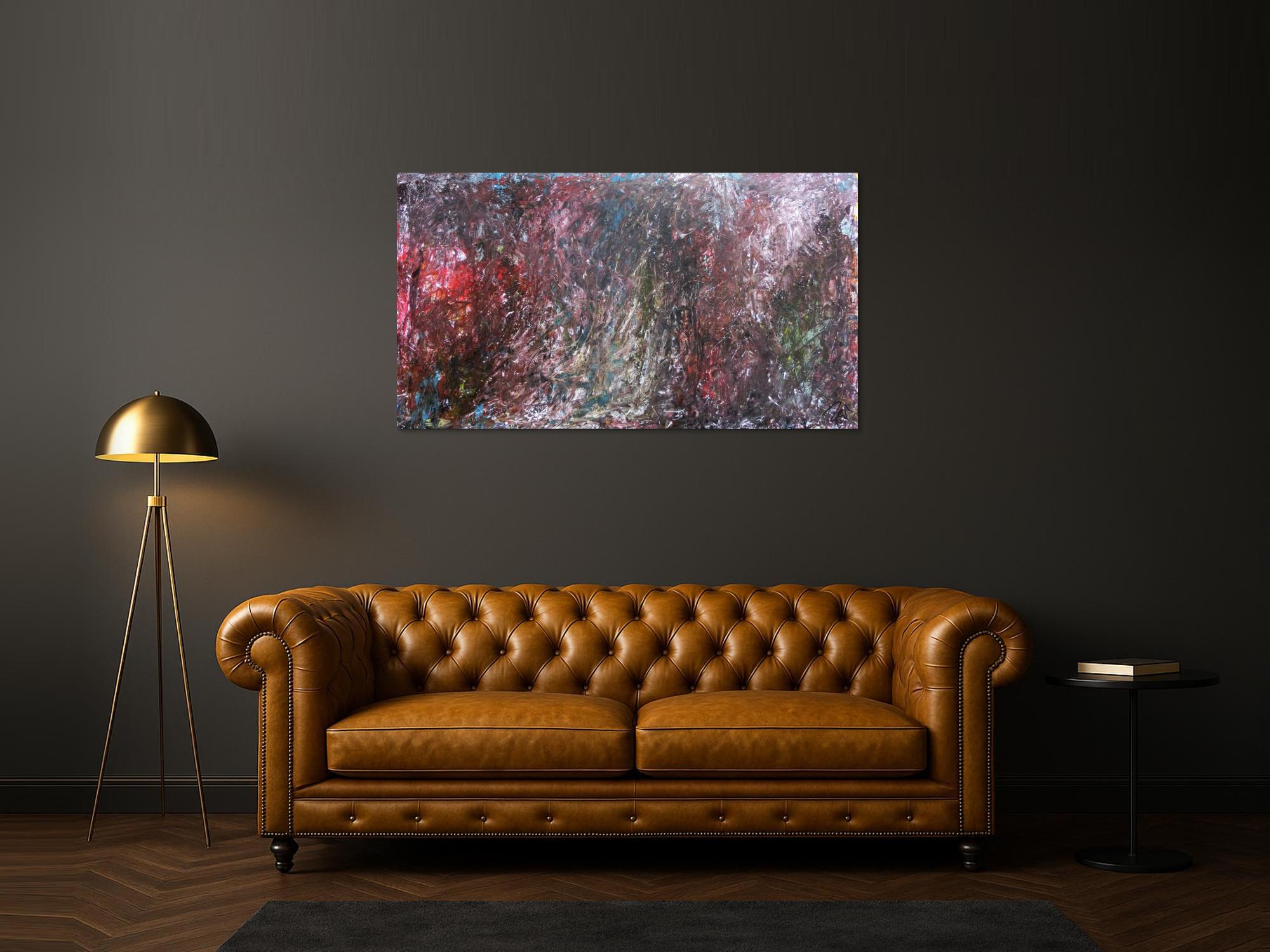 Abstraktes Gemälde dunkel modern zeitgenössisch schlicht meisterwerk