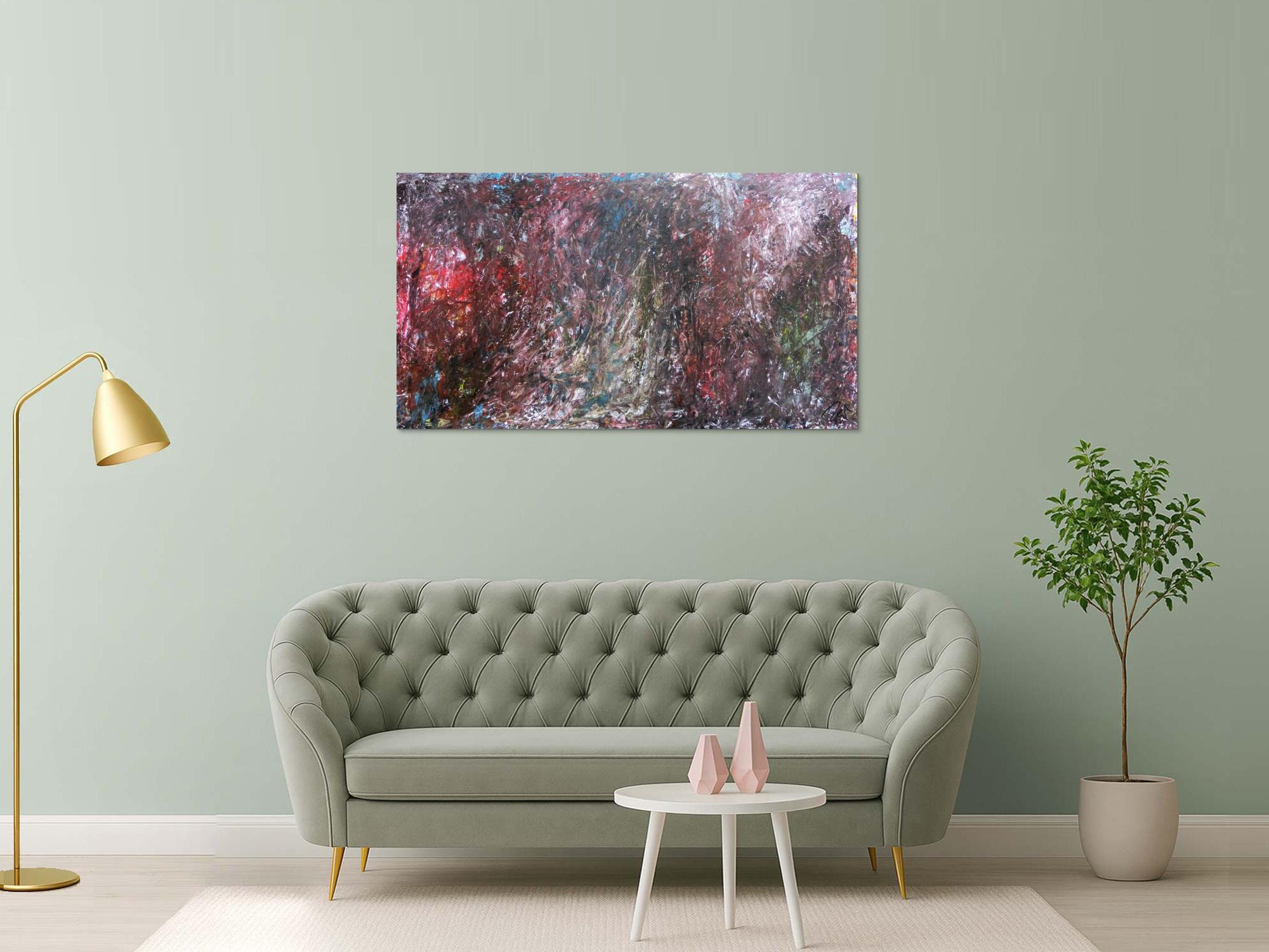 Abstraktes Gemälde dunkel modern zeitgenössisch schlicht meisterwerk