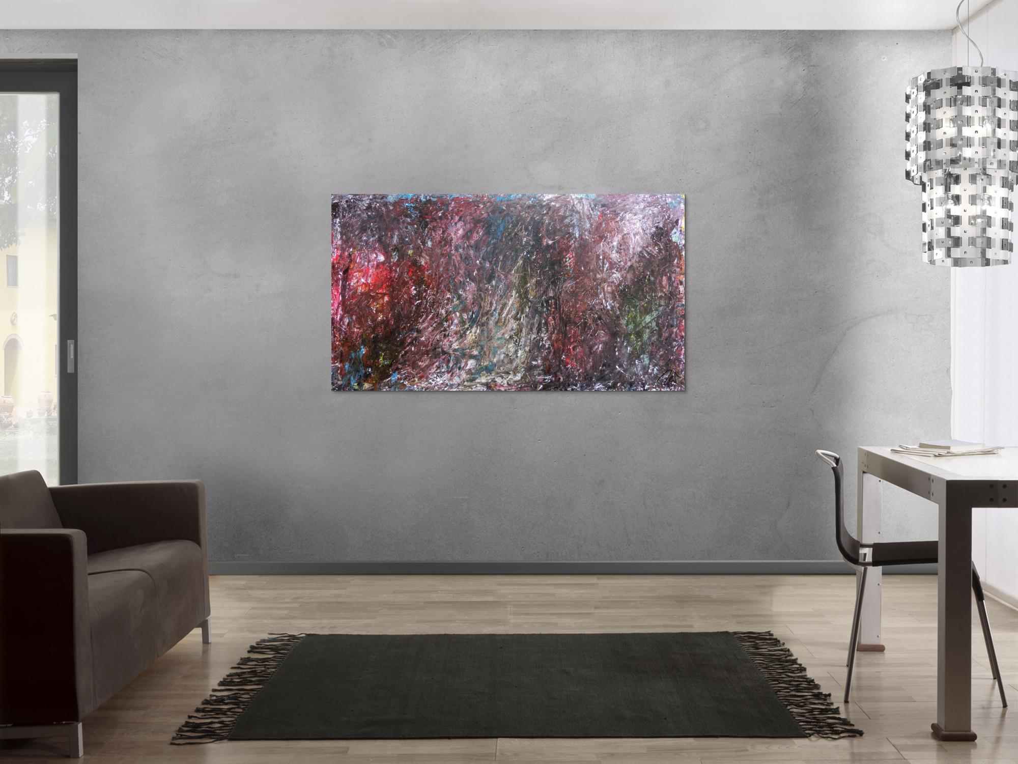 Abstraktes Gemälde dunkel modern zeitgenössisch schlicht meisterwerk