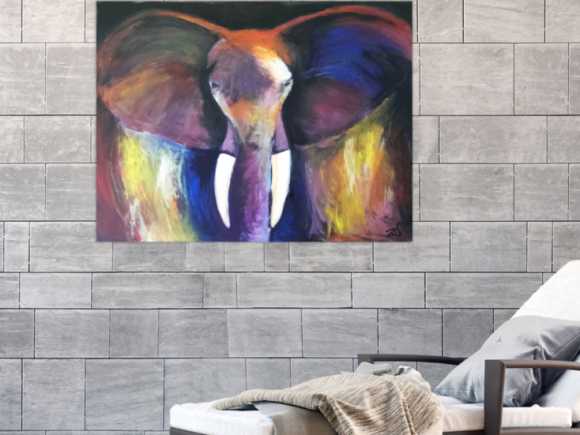 Kunstdruck Ausschnitt erstellen abstraktes Gemälde Nr. 85