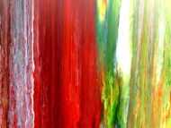 Detailaufnahme Buntes abstraktes Acrylbild modernes Gemälde viele Farben sehr bunt
