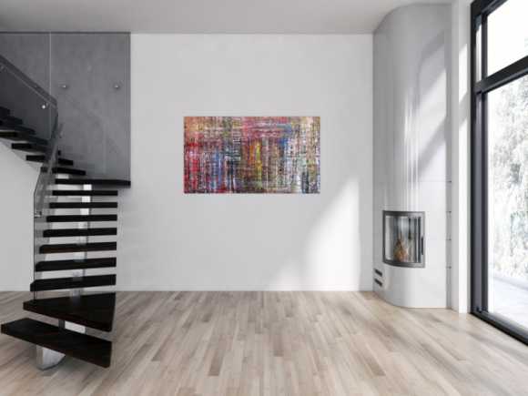 Abstraktes Acrylbild in Spachteltechnik sehr modern und zeitgenössisch